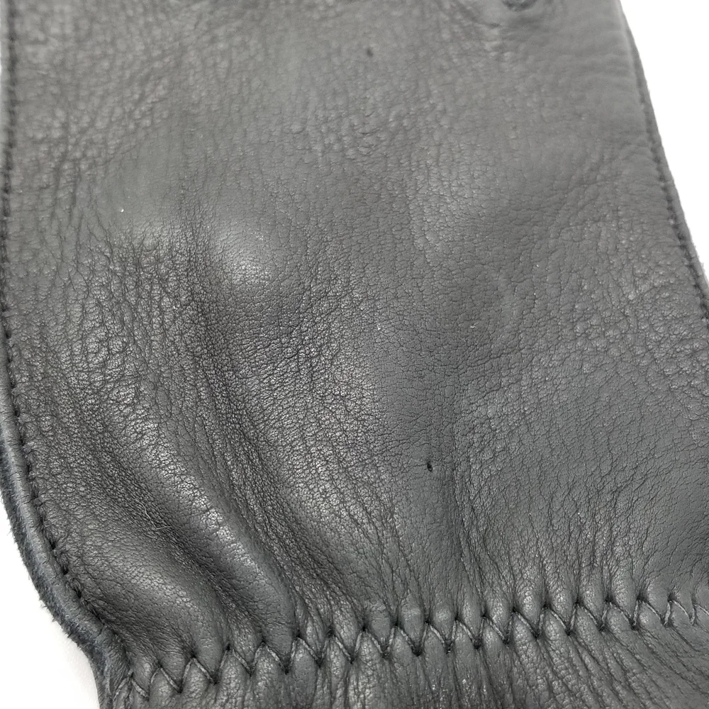 dark gray deer skin gloves size 7